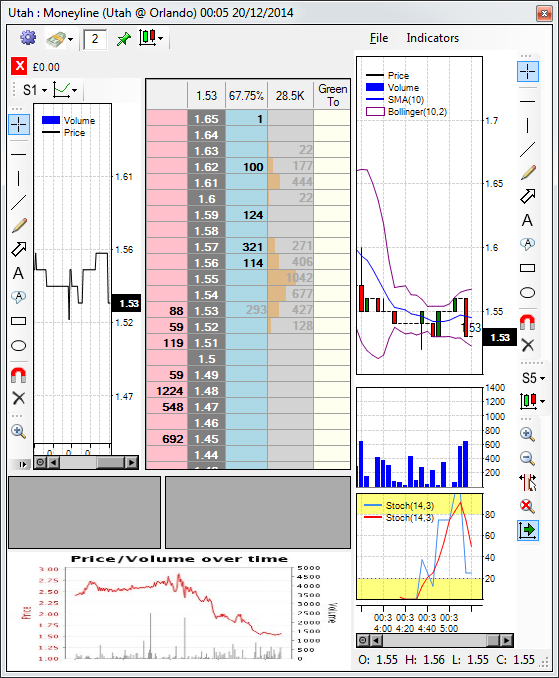 Customising the Ladder Interface with optional advanced charts.