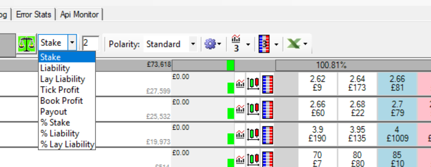 Showing the stake type as text on the grid in Advanced Cymatic Trader